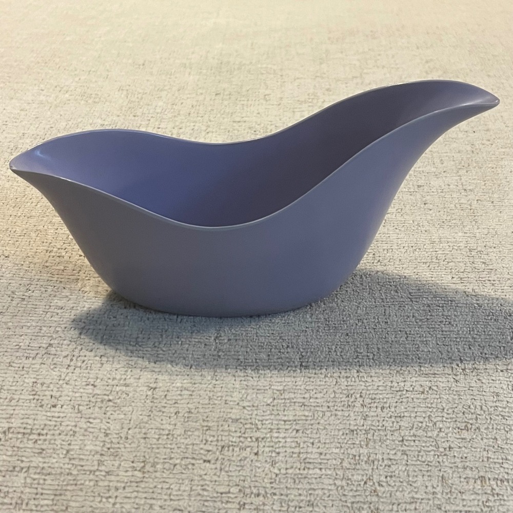 Vintage Royalon Melmac Gravy Boat Purple Mid Century Modern USA Made
